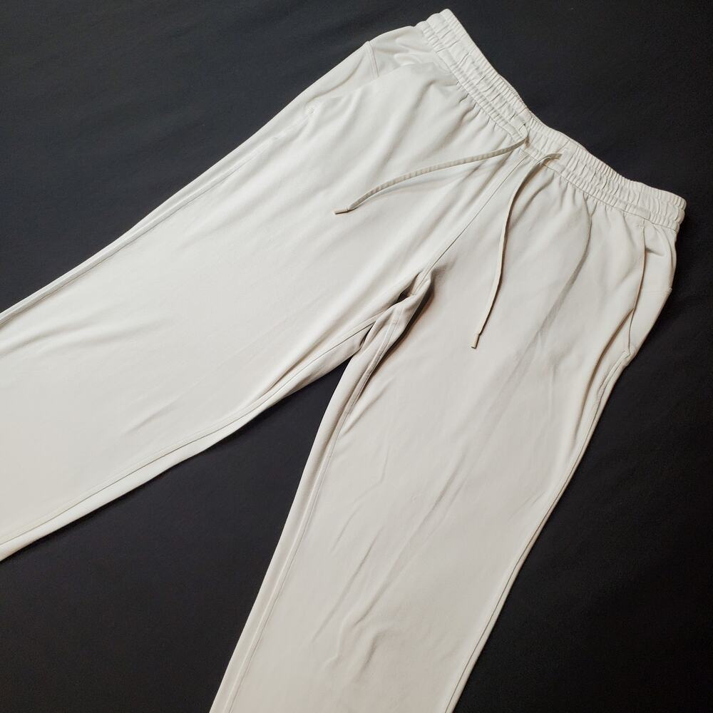 Lululemon Women's Size 8 Soft Jersey Classic-Fit Mid-Rise Jogger Ivory W5GCSS